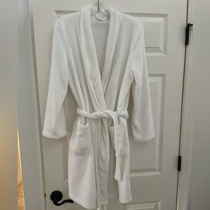 White plush robe